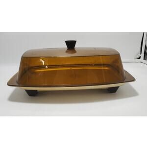 Vintage MCM 1960's Cornwall Hot Server Electric Food Warmer Tray w/Lid PRE-OWNED